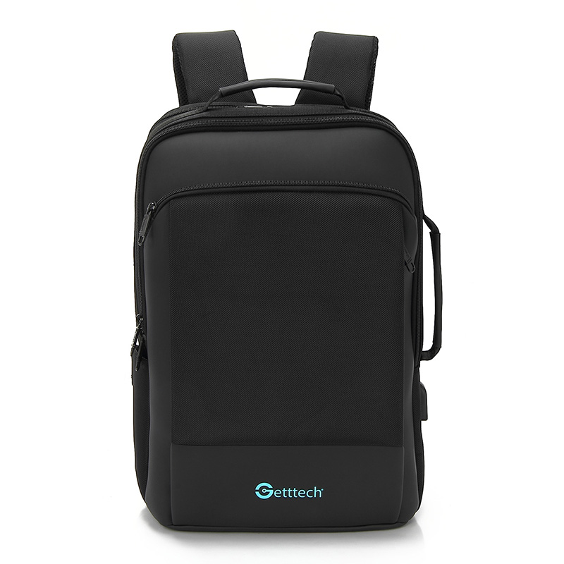 Getttech Laptop Backpack Bold Black - SKU GMB-22004