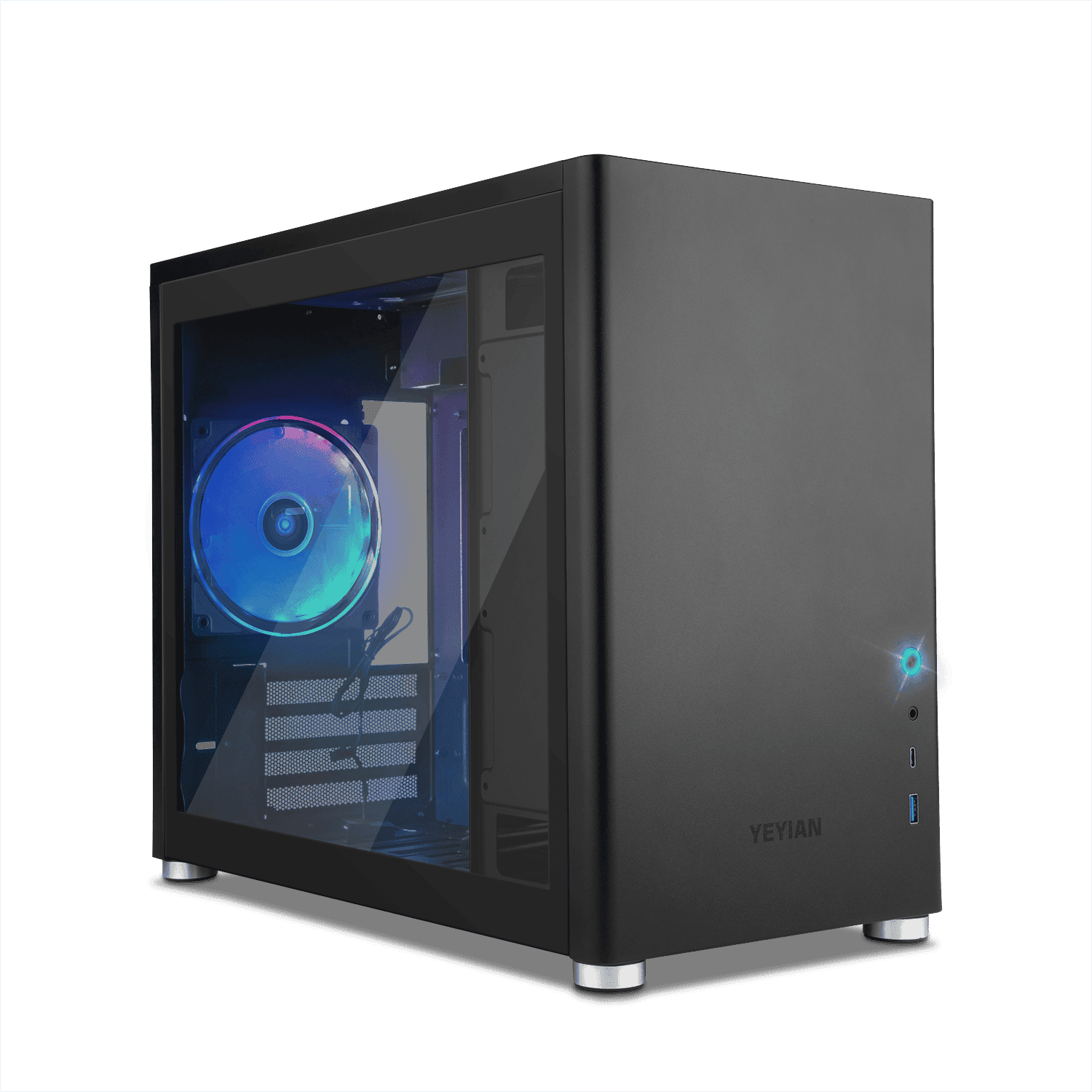 Yeyian Gaming PC Case Hussar Micro-ATX Black - SKU YCM-ATXAW-01