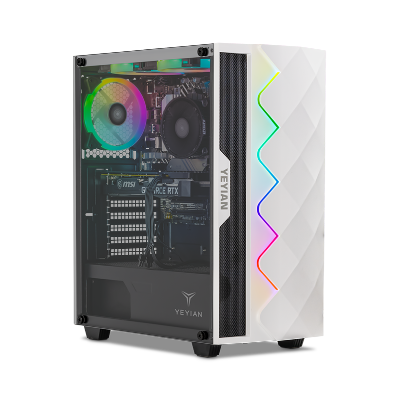 Yeyian Gaming PC Sai 750FB-4601U - Ryzen 5 7500F - 16GB DDR5 - RTX 4060 - SKU YPA-SA750FB-4601U