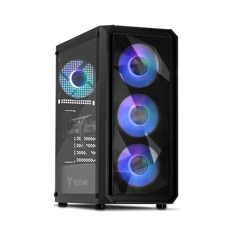 Yeyian TANTO Gaming Desktop PC AMD Ryzen 5 5600X Multi Boost frequency up to 4.6GHz  Nvidia RTX 4060 1TB NVMe SSD 16GB DDR4 3200 650W 80 Gold PSU AC Wi-Fi Window 11 64bit - YPA-TA560XB-4601U