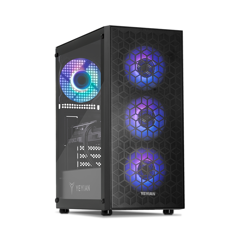 Yeyian Gaming PC Yumi 750FB-4701U - Ryzen 5 7500F - 16GB DDR5 - RTX 4070 - SKU YPA-YU750FB-4701U