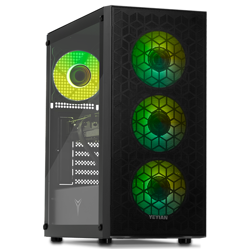 Yeyian Gaming PC Yumi 840FB-5601U - Ryzen 5 8400F - 16GB DDR5 - RTX 5060 - SKU: YPA-YU840FB-5601U