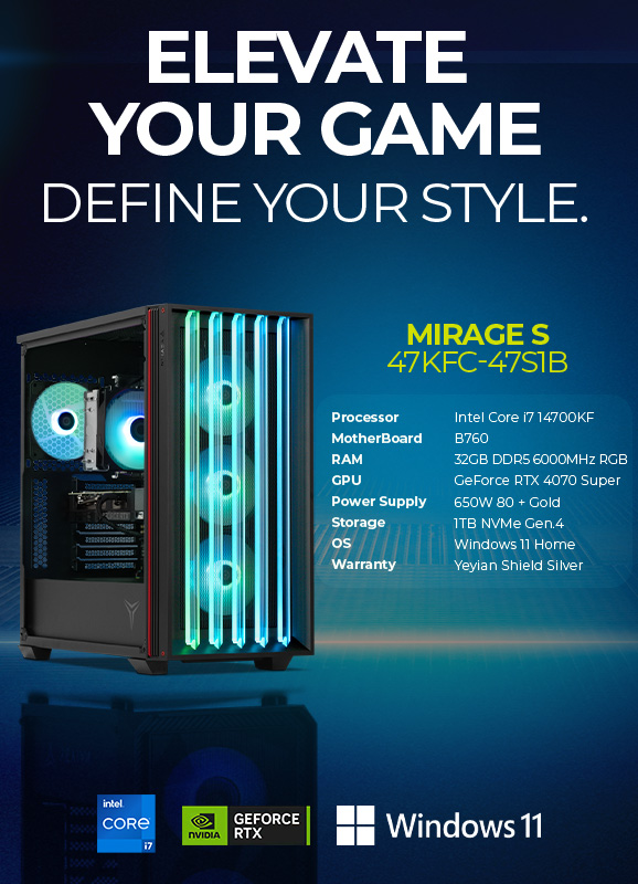 Yeyian Yumi 24F0B-36T1U - Intel Core i5 12400F - 16GB DDR4 - Nvidia RTX 3060 Ti - SKU: YPI-YU24F0B-36T1U