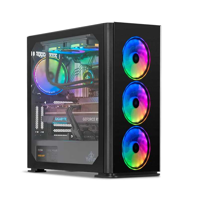 Yeyian Gaming PC Yari II 37F0B-4701U - Core i7 - 13700F - 16GB DDR4 - RTX 4070 - SKU YPI-YA37F0B-4701U