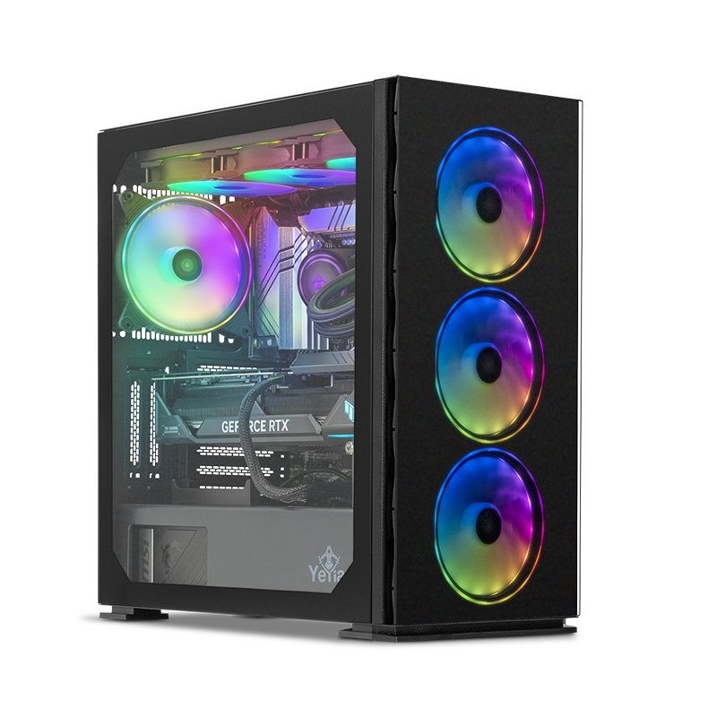 Yeyian Gaming PC Yari 49KFC-47T1N - Core i9 14900KF - 32GB DDR5 - RTX 4070 Ti - SKU YPI-YA49KFC-47T1N