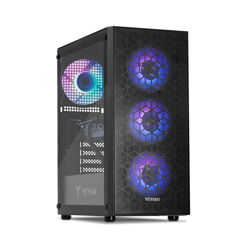 Yeyian Gaming PC Yumi 24F0B-3601U - Core i5 12400F - 16GB DDR4 - RTX 3060 - SKU YPI-YU24F0B-3601U