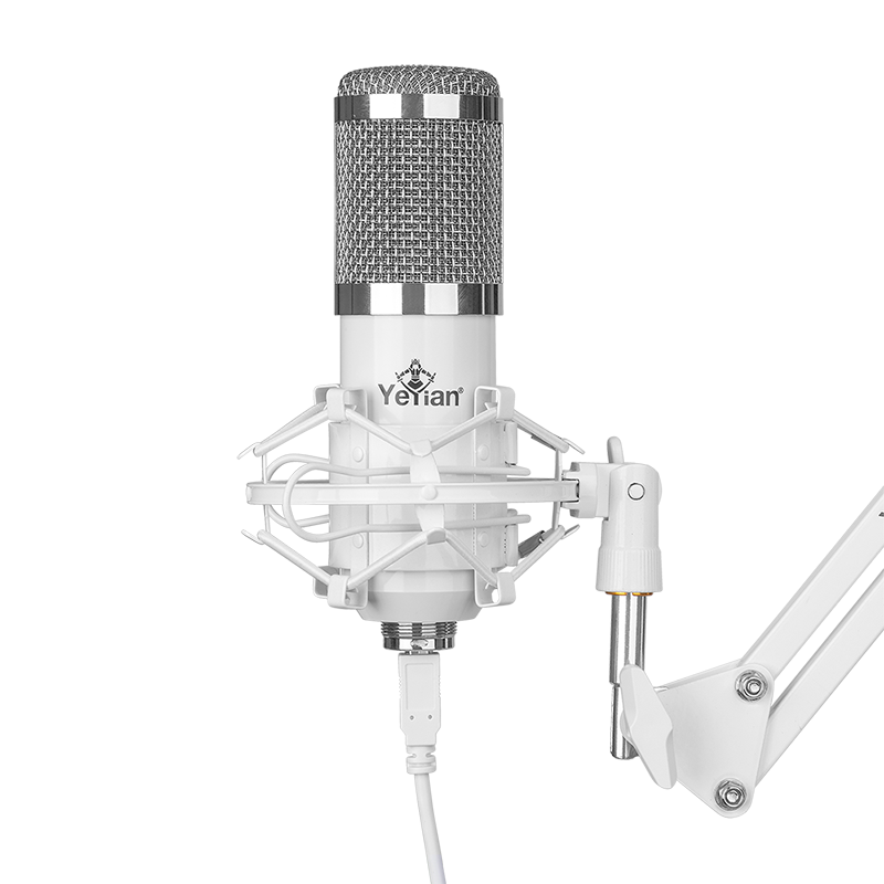 Yeyian Cardiod Streaming Microphone Kit Agile White - SKU YSA-UCMQ-02