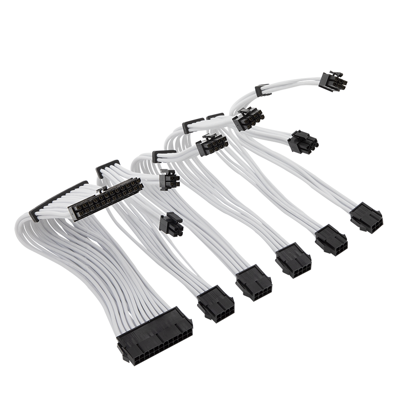 Yeyian PSU Cable de Extensin Kit Kabel Serie 1000 Blanco - Modelo KS1000B