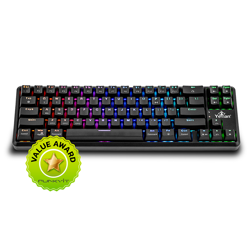 Yeyian Teclado Gamer TKL Akil Series 3500  Switch Azul  - Modelo YTM-28210B-EN