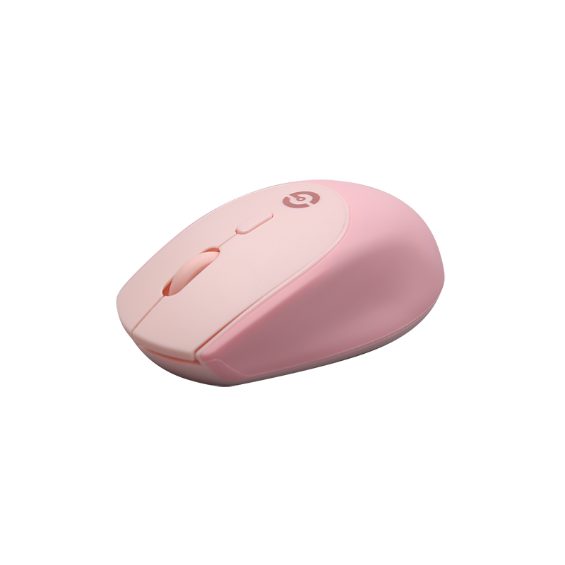 Getttech Mouse Ergonómico Inalámbrico, 1,600 DPI, USB-A, Rosa - Modelo: GAC-24404P