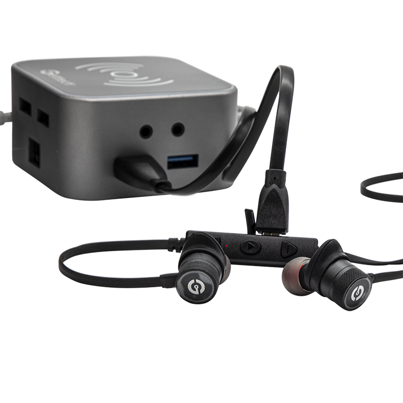 AUDIFONOS MANOS LIBRES GETTTECH GAP-29702 BLUETOOTH 4.2 NEGRO C ROJO SPORTPERFORMER GE-200