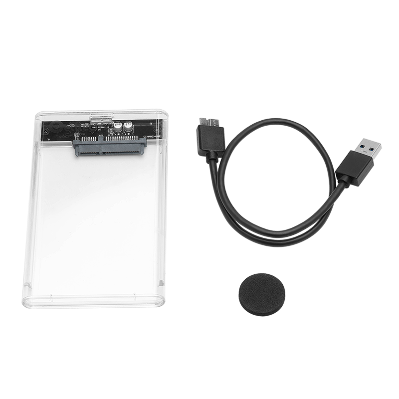 Getttech Gabinete de Disco Duro 2.5 Trasparente - Modelo GCE-U325-01