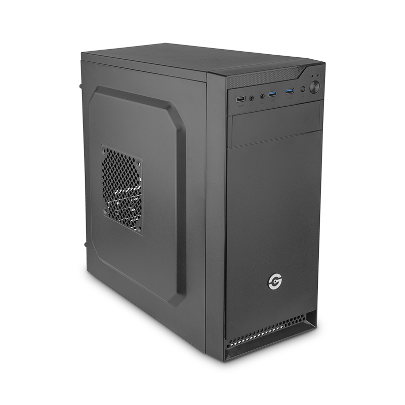 Getttech Gaming Gabinete GCM, Midi Tower, ATX/Micro ATx/Mini ITX, 1 Ventilador Instalado, Fuente de Poder 500W Instalada - Modelo: GCM-550AC-01