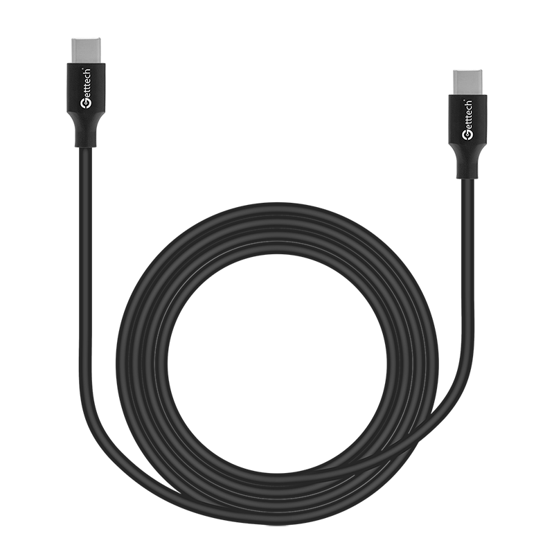 Getttech Cable USB USB Tipo C a Tipo C - Modelo: GCU-UCQC-01