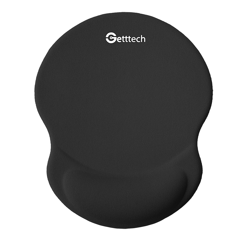 Getttech Mousepad de Gel Negro - Modelo: GGD-STD-01-BK
