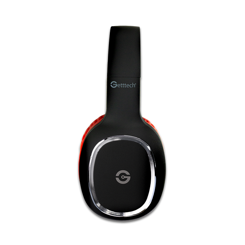 Getttech Diadema Loud Negro con Rojo - Modelo GH-4640R
