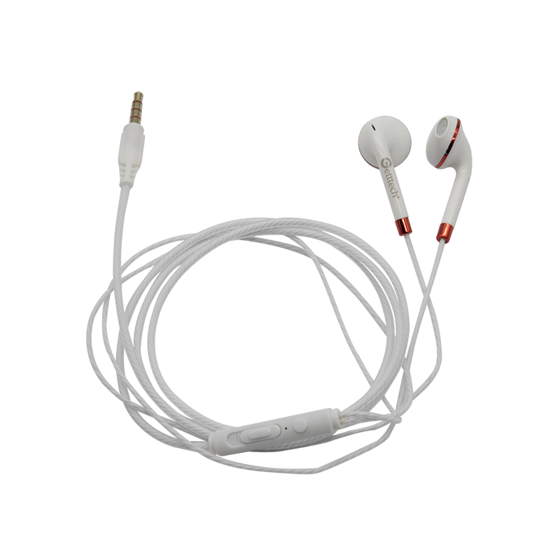 Getttech Audfonos con Micrfono Sharp  Rojo Con Blanco - Modelo MI-1440R