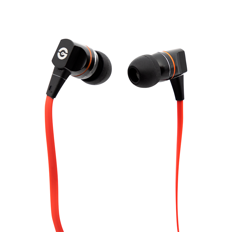 Getttech Audfonos con Micrfono Smooth Negro con Rojo - Modelo MI-2140R