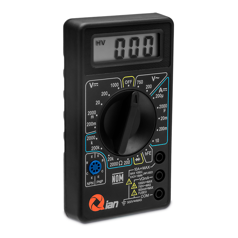 Qian Multimetro Digital, 3 Dígitos - Modelo: QAD-90011