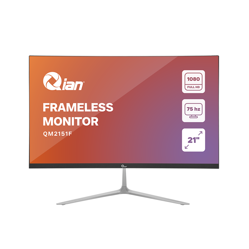 Qian Monitor Frameless FHD 21.5" 75Hz 6ms - Modelo: QM2151F