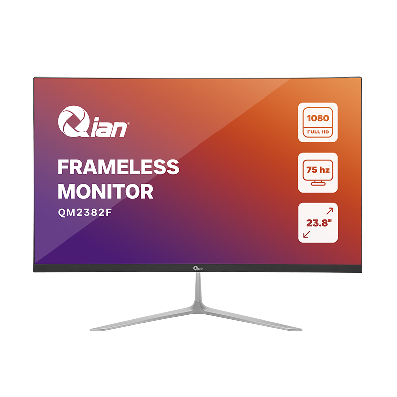 Qian Monitor Frameless FHD 23.8" 60Hz 6ms - Modelo: QM2382F