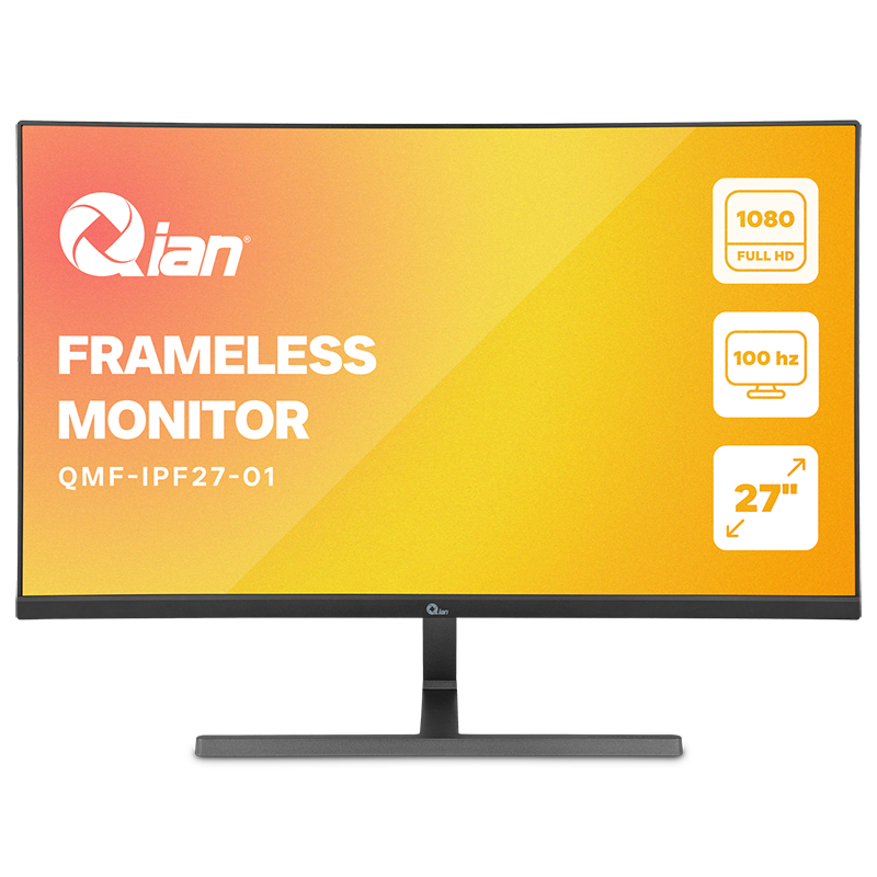 Qian Monitor Frameless IPF27 FHD IPS 27" 100Hz 4ms - Modelo: QMF-IPF27-01