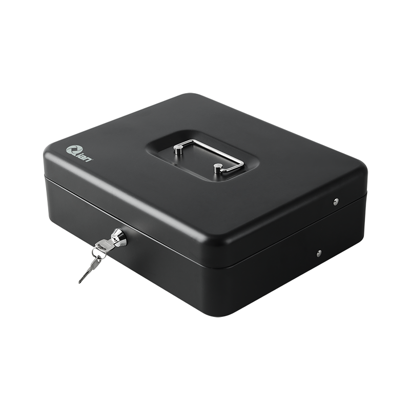 Qian Cajón de Dinero Portátil, 4 Billetes 5 Monedas, Cerradura con Llave - Modelo: QOC-143LK