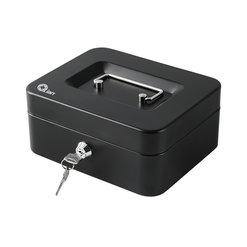 Qian Cajón de Dinero Portátil, 1 Billete 4 Monedas, Bandeja Removible y Cerradura con Llave - Modelo: QOC-143SK