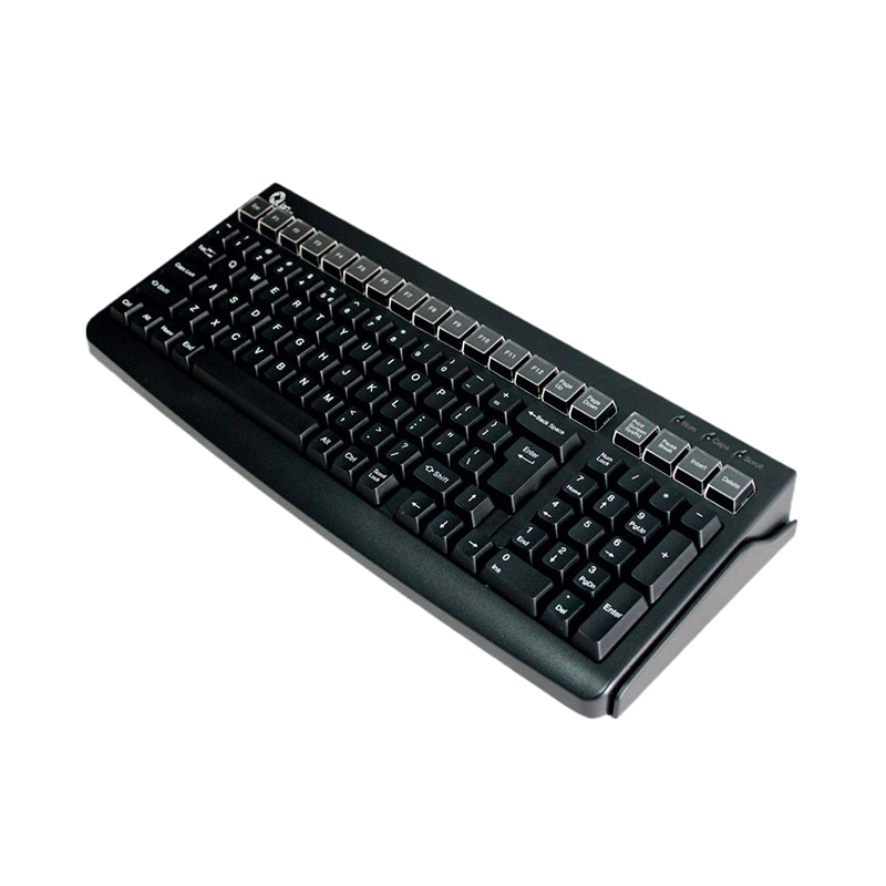 TECLADO ALAMBRICO POS QIAN NEGRO LECTOR  DE  BANDA  QPA1703