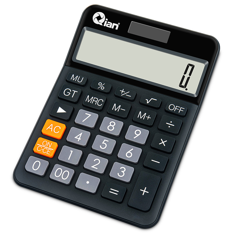 Qian Calculadora de Escritorio, Negro - Modelo: QYD-164EC-03