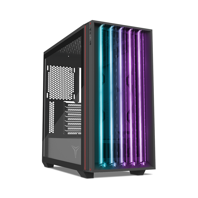 Yeyian Gabinete Gamer Mirage S, Media Torre, ATX/Micro-ATX/Mini-ITX, Negro - Modelo: YCM-APMIR-S1