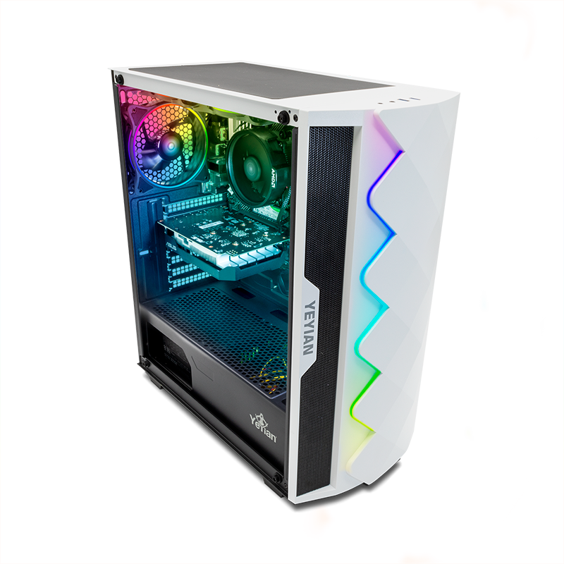 Yeyian Gabinete Gamer Abyss Serie 2500 Blanco - Modelo: YGA-49702-FA