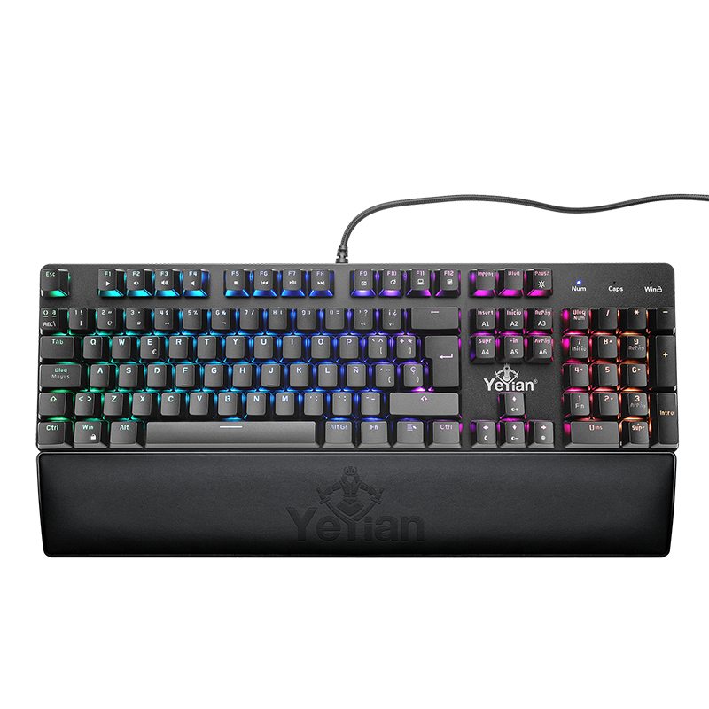Yeyian Teclado Gamer Kusari, Mecánico, RGB, Switch Rojo - Modelo: YKM-ERGB-01