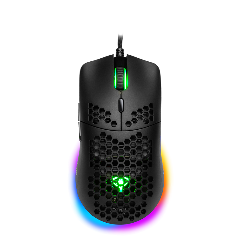 Yeyian Mouse Gamer RGB Links Serie 3000, Alámbrico, USB-A, 7,200 DPI, Negro - Modelo: YMG-24310