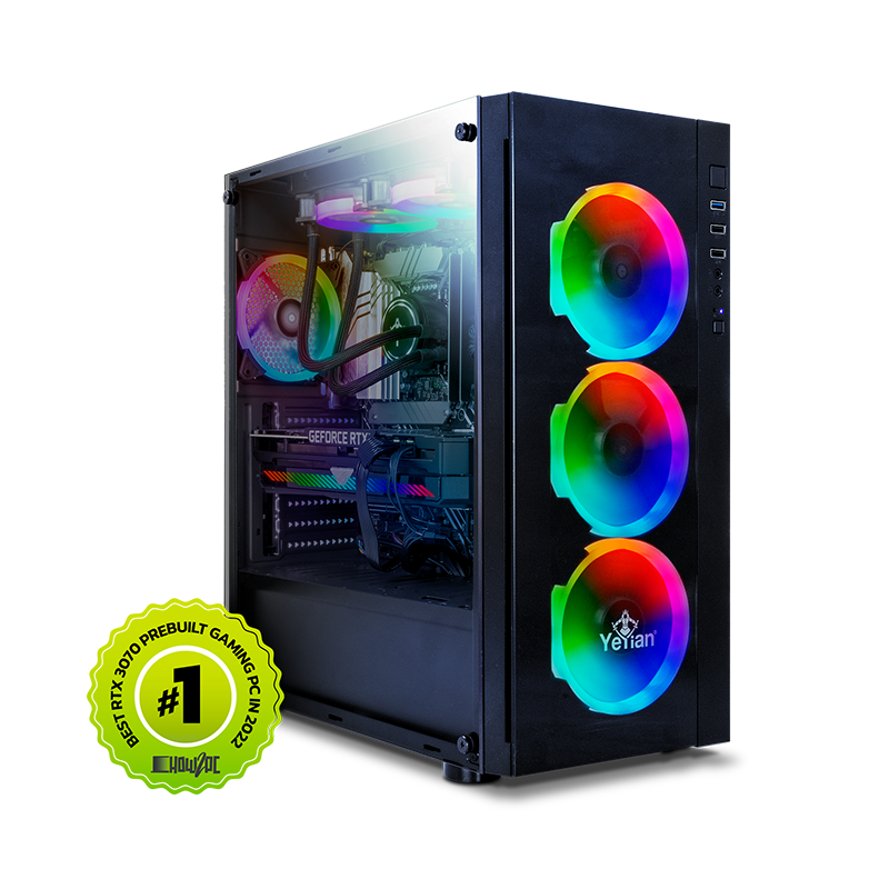 Yeyian Computadora Gamer Katana X21 - Core i7 12700KF - 16GB DDR 4 - RTX 3070 - Modelo: YPB-KAT-X21