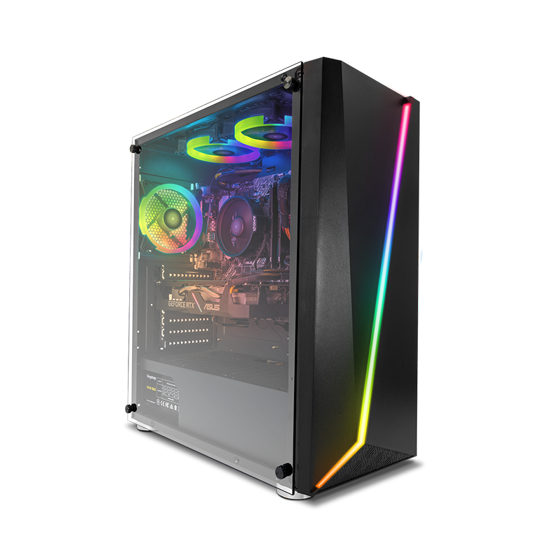 Yeyian Computadora Gamer Kunai R01 - Ryzen 5 3600 - 16GB DDR 4 - RTX 2060 - Modelo: YPB-KUN-R01