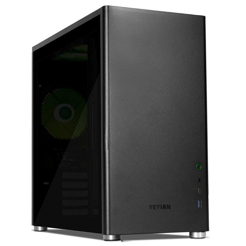 Yeyian Computadora Gamer Hussar Black 290KFC-5701M - Intel Core i9 12900KF - 32GB DDR5 - RTX 5070 - Modelo: YPI-HSB290KFC-5701M