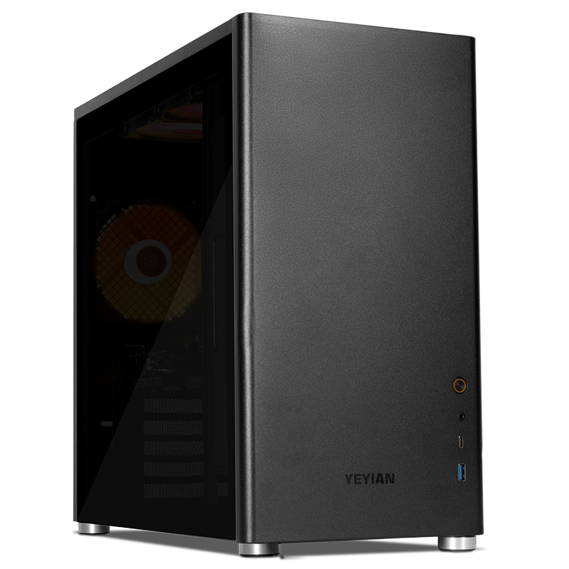 Yeyian Computadora Gamer Hussar Black 290KFC-7601M - Intel Core i9 12900KF - 32GB DDR5 - RX 7600 - Modelo: YPI-HSB290KFC-7601M